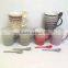 2016 hot sale many designs glazed porcelain advertising gift mugs cup with spoon and color box,porcelain ware mugs coffe cup