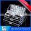 factory price square 3 drawer acrylic makeup cosmetic organizer