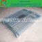 Stacking steel pipe storage rack wire mesh container