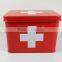 PT Medicine Storage Box Metal Red with White Cross Large