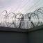 high quality low price concertina razor barbed wire / pvc coated barbed wire