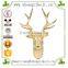 factory custom-made handmade carved fashion polyresin holiday deer decor