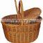 wholesale wicker picnic basket, wicker basket with lids and handle
