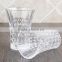Fancy drinking glass cup with diamond design