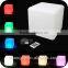 Rechargeable waterproof LED light cube furniture / color change LED glowing cubes