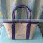 Handles designer eco felt tote bag