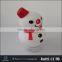 New product cartoon snowman shape ibastek bluetooth speaker with LED light