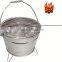 Manufacturing Galvanized Steel Bucket Grill Portable BBQ