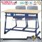 Modern Educational Furniture Classroom Plastic Double Desk and Chair