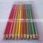 Graphite wood color pencil with eraser