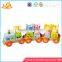 Wholesale hot baby wooden train blocks toy diy creative kids wooden train blocks toy W04A067