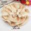 Wholesale hand made large satin flower for girl dresses