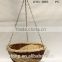 Wicker hanging basket-Handmade hanging rattan flower basket