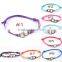 Purple suede leaher cross charm bracelets women style cross cord woven bracelets wholesale yiwu supplier