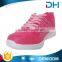 Breathable EVA outsole pink upper shoes women winter with white sole