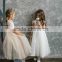 White Tulle Lace Cap Sleeve Kids Clothing Wholesale Flower Girl Dress Bridesmaid Robes