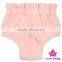 3DDK053 Lovebaby Wholesale 100% cotton solid color Pom Pom diaper soft high waist short daily baby diaper