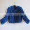 Myfur China Wholesale Lady Winter Fur Jacket Real Raccoon Fur Knitted Jackets