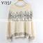 Women Jacquard Geometric Pattern holiday sweater christmas ladies sweater wholesaler