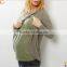 Organic Cotton Nursing Cover Breast Feeding T-shirt for Pregnant