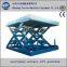 Stationary scissor hydraulic lift platform for  aerial pipeline