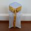 High quality gold satin chair sashes for sale