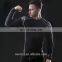 Black tightly compression sports wear fitness for men
