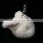 Wholesale Real Mink fur Ball Keyring Cute Rabbit Modelling Bag Keychain