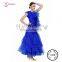 AB027 royal blue ballroom modern dance costume