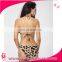 2017 new leopard printed mature bandage bikini sexy beachwear