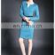 Wholesale dress, ladies high quality turqouise dress above knee
