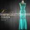 2016 Wholesale Aqua Green Slim-line Backless Long Evening Dress