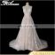 Tiamero peach color party wine deep V backless wedding gowns evening dress ball