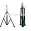 Vehicle telescopic mast pneumatic locking mast