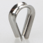 Stainless Steel Polished Nickel White Rigging Hardware Wire Rope Thimble European Type