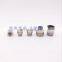 10pcs a lot 6mm thread M5 1/8 1/4 3/8 1/2 air straight hose pneumatic fitting brass nickel One touch tube quick pipe connector