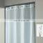 Hookless Waffle Fabric Shower Curtain, High Quality Light color Waterproof Midewproof Shower Curtain