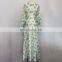 TWOTWINSTYLE Women Dress Hit Color High Waist Side Split Elegant Lace Print