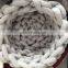 chunky knit braid tube yarn cat bed cat nest