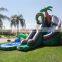 Inflatable Coconut Falls Twister Slides Backyard Commercial Inflatable Twin Curved Water Slide With Pool