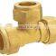 T1107 of Brass fitting tee female T Brass nipple 3 way brass fast fitting elbow
