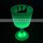 Plastic beer wine vodka champagne rechargeable flashing led ice bucket for promotion