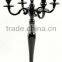 Wedding Decorative Black Candelabra, 5 Lite Balck Candlestick candelabra