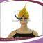 yellow cock synthetic football sports fan wigs