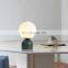 Nordic Glass Shade Marble Lamp Holder LED Table Lamp Decorative Indoor Desk Lamp