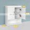 Bathroom Wall Cabinet Double Door Storage Cupboard Wooden White