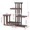 Flower Rack Plant Stand Multi Wood Shelves Display Shelf Indoor Outdoor Yard Garden Balcony Multifunctional Storage Rack