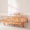 Double Luxury Bamboo Bed Vietnamese style handmade Reasonable Price with Top A Quality for making bedroom