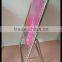 Folding advertising sign display stand- Silver stainless steels floor stand-Metal manu sign board