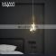 HUAYI New Arrival Dining Room Iron Crystal Nordic Contemporary LED Pendant Light Chandelier